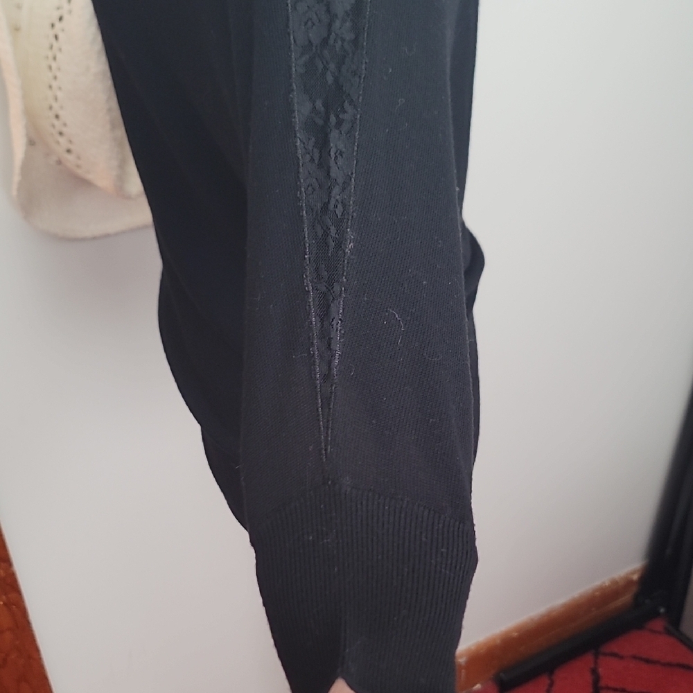 White House Black Market Black Knit Top - Picture 6 of 11